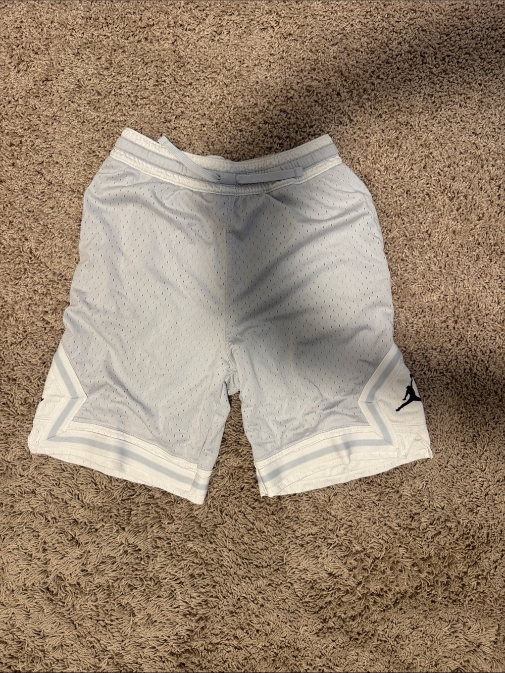 Jordan Kids White Athletic Basketball Shorts